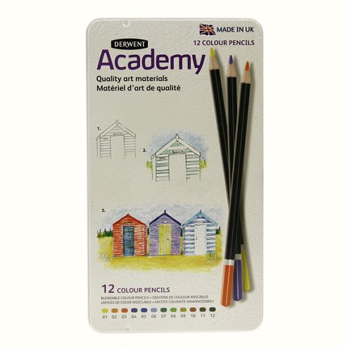 Image of Derwent Academy Set - Colour 12 Tin