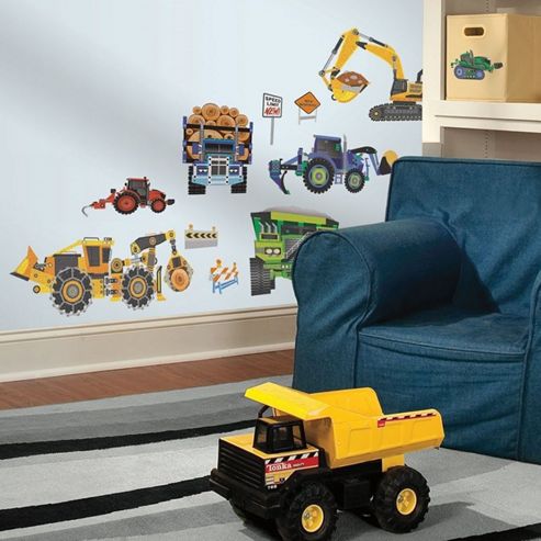Image of Construction Vehicles Wall Stickers 18