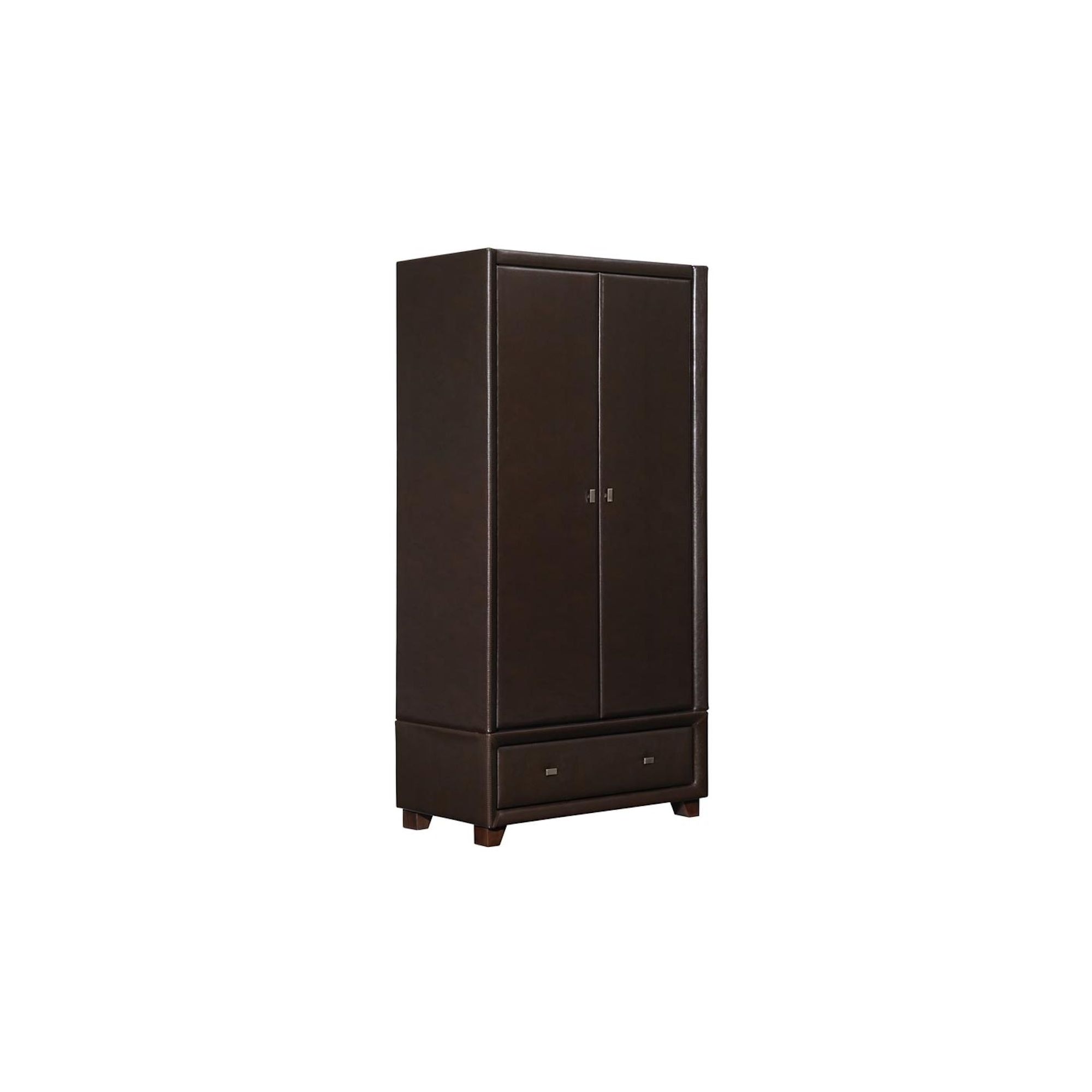 Birlea Brooklyn Faux Leather Wardrobe - Brown at Tesco Direct