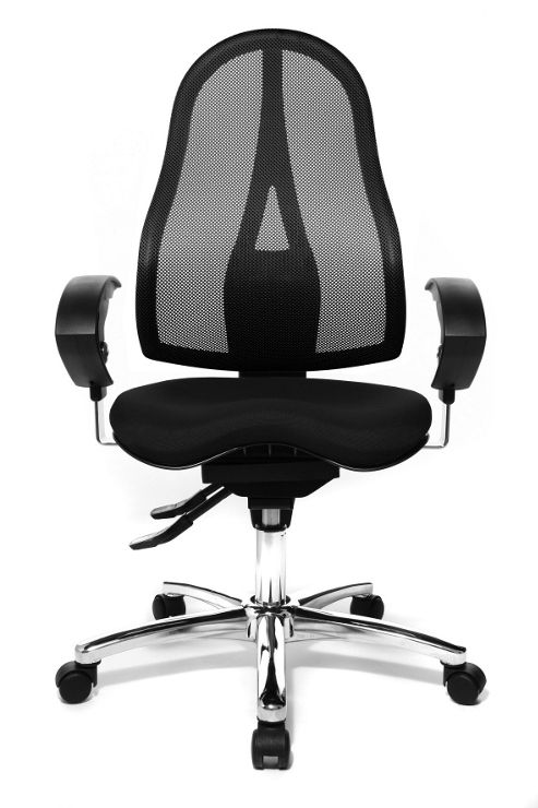 Image of Topstar High-back Mesh Task Chair - Black