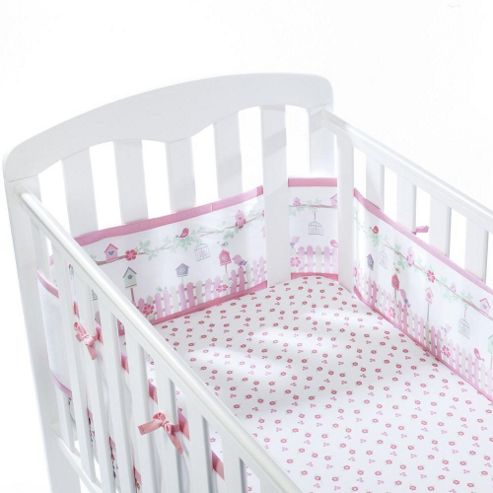 Image of Breathablebaby 4 Sided Mesh Cot Liner English Garden