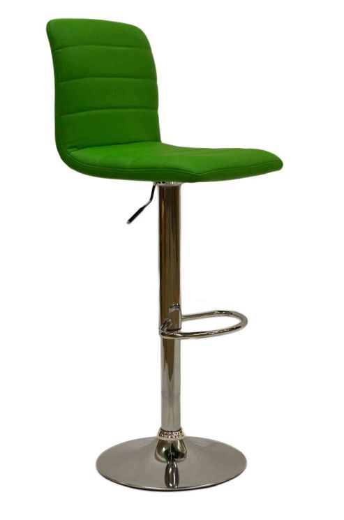 Image of Horizon Green Faux Leather Bar Stool