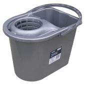 Tesco 14L Mop Bucket Silver