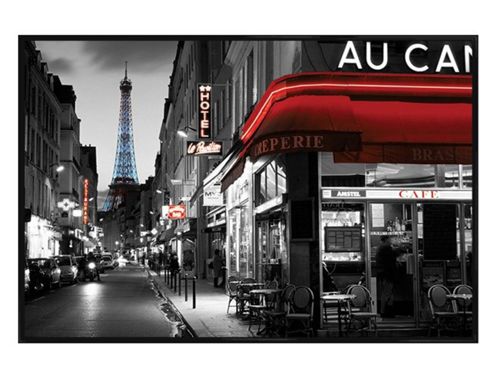 Image of Gloss Black Framed Rue Parisienne Poster