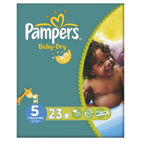 Image of Pampers Baby Dry Size 5 Carry Pack - 23 Nappies