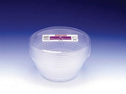 Image of Caroline T1423 Plastic Bowl Clear 600ml X6