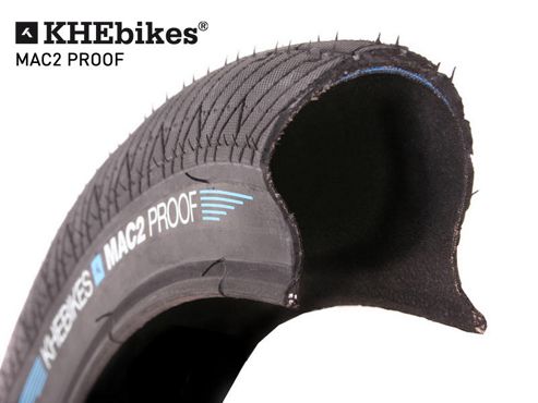 Image of Khe Tyre Street Puncture Proof Mac2+ 20" X 2.30" Black