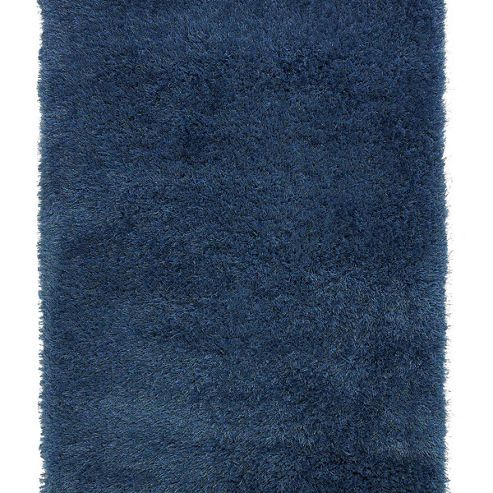 Image of Oriental Carpets & Rugs Monte Carlo Blue Rug - 60cm X 115cm