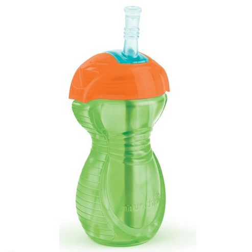 Image of Munchkin Click Lock Straw Cup 10oz Green/orange