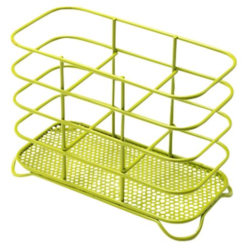 Image of Green Wire Cutlery Drainer - Powder Coated