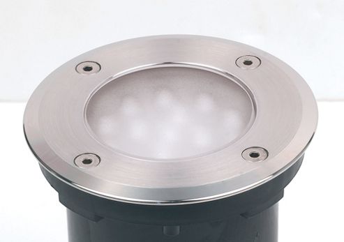 Image of Endon Lighting White Well Light In Stainless Steel