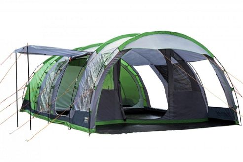 Image of Regatta 6-man Vanern Outdoor Family Tunell Tent Green