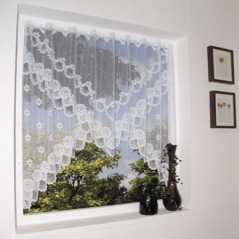 Image of Loscher Ardison Envelope Curtain In White
