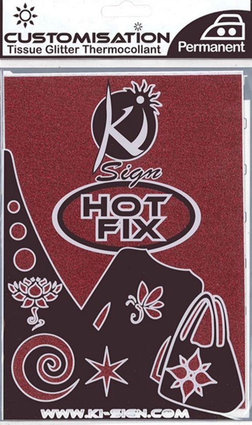 Image of Hot Fix Fabric - Glitter - Pink