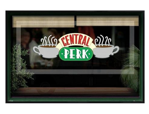 Image of Friends Gloss Black Framed Central Perk Poster