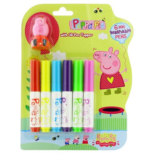 Image of Peppa Washable Pens 6 Pack