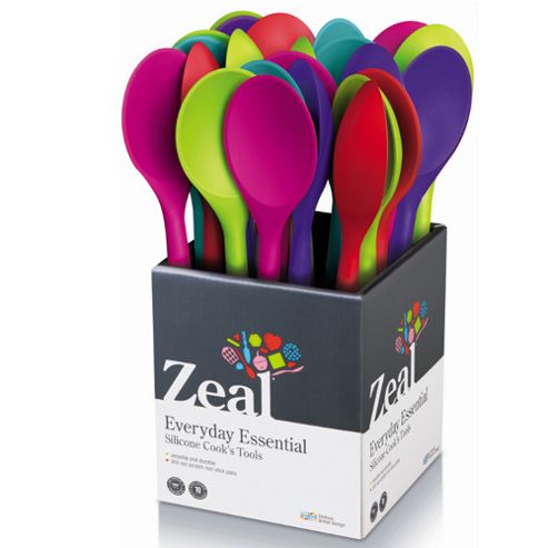 Image of Zeal Silicone Cook's Spoon 29cm Mixed Colours