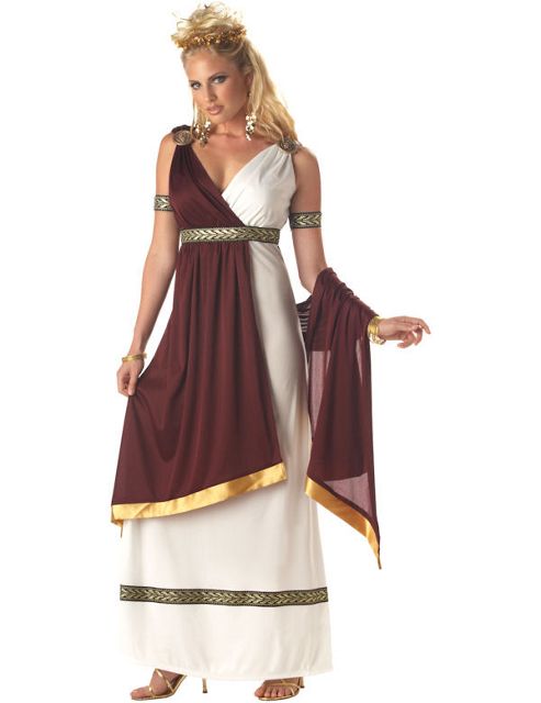 Image of Adult Elegant Roman Empress Costume Extra Large