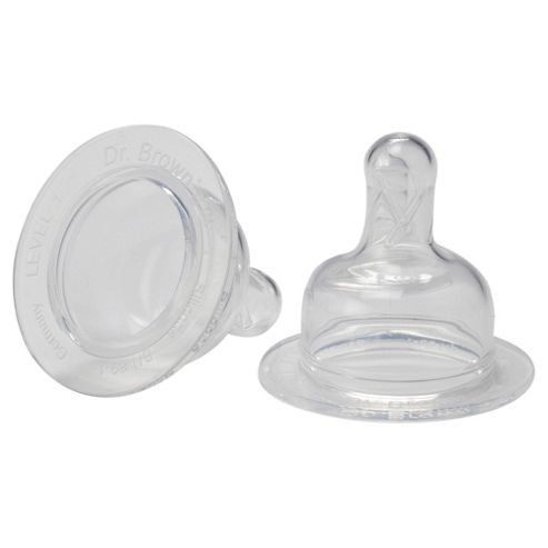 Image of Dr Brown's Natural Flow Level 1 Teat (twin Pack)