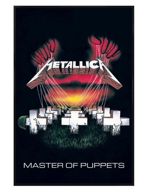 Image of Metallica Gloss Black Framed Master Of Puppets Poster