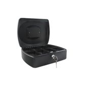 Q-Connect Cash Box 12 inch Black