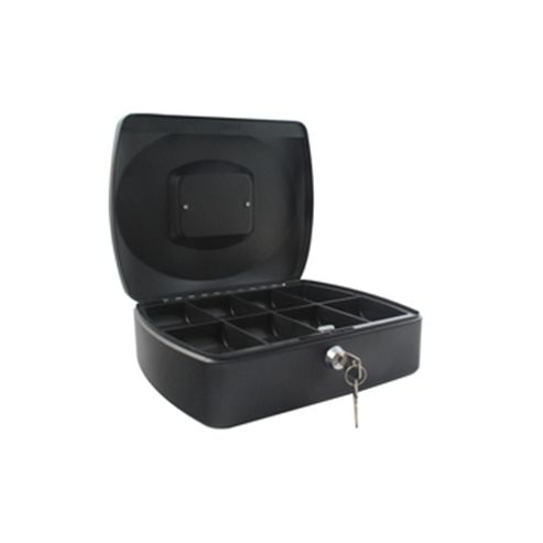 Image of Q Connect 12 Inch Cash Box Black
