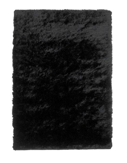 Image of Oriental Carpets & Rugs Sable Black Tufted Rug - Runner 120cm L X 60cm W