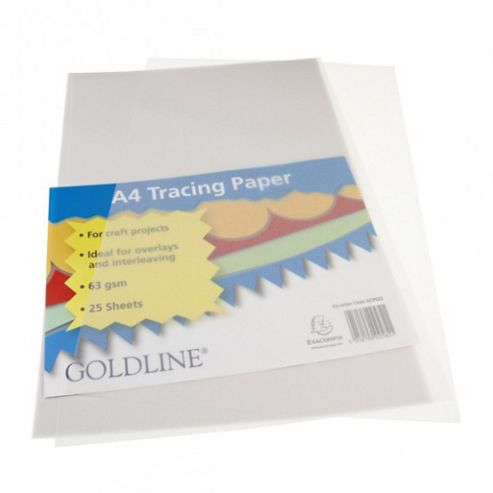 Image of Tracing Paper Pack - A4 25pk - 63gsm
