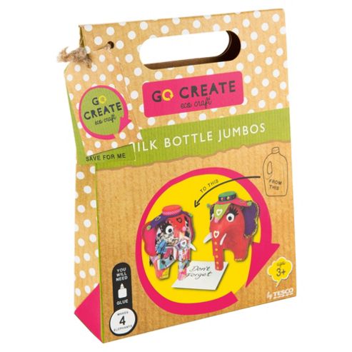 Image of Go Create Eco Craft Milk Bottle Jumbos