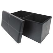 Ottoman Two Seater Black