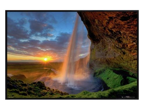 Image of Gloss Black Framed Waterfall Tom Mackie Poster