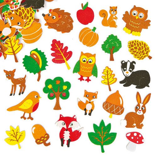 Image of Woodland Friends Foam Stickers Children (pack Of 100)