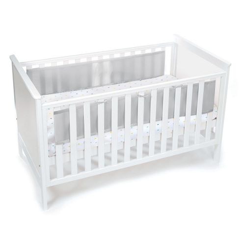 Image of Breathablebaby 2 Sided Mesh Cot Liner - Grey Mist
