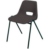 Jemini Stacking Chair Polypropylene Black
