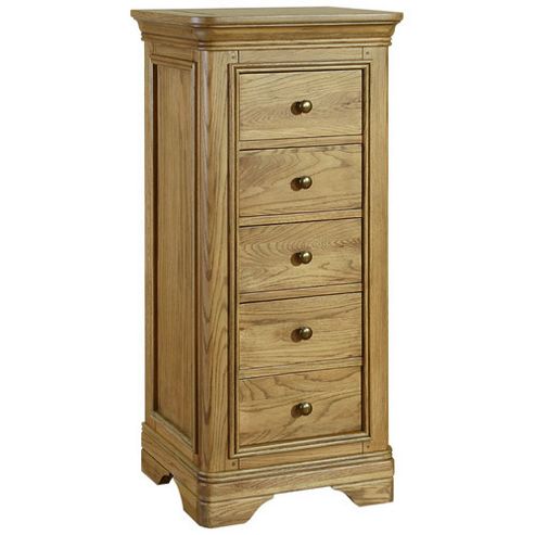 Image of Kelburn Furniture Loire 5 Drawer Wellington Chest