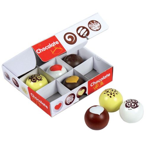 Image of Santoys St695 Wooden Play Food Box Of Chocolate Truffles