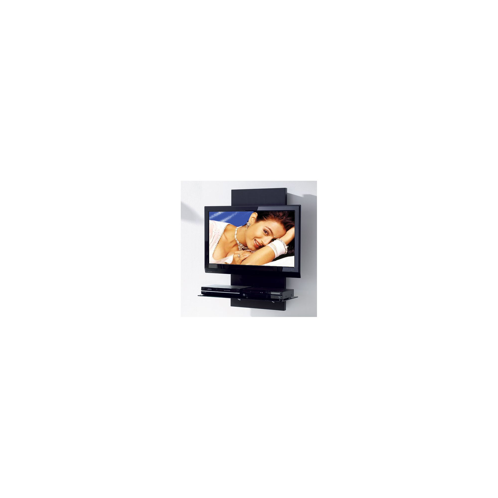 Triskom Wooden TV Stand for LCD / Plasmas with Bracket - Black at Tesco Direct