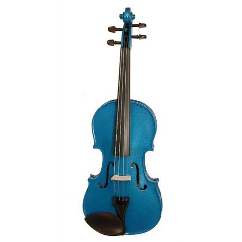 Image of Stentor 1401 Harlequin Violin In Blue (full Size)