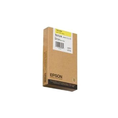 Image of Epson T6124 Yellow Ink Cartridge (220ml)