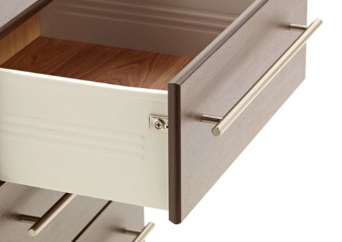 Image of Ideal Furniture New York 6 Drawer Slim Chest - Beech