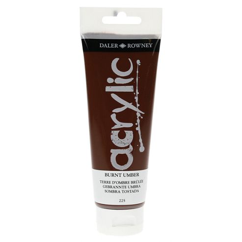 Image of Daler Graduate Acrylic Burnt Umber 120ml