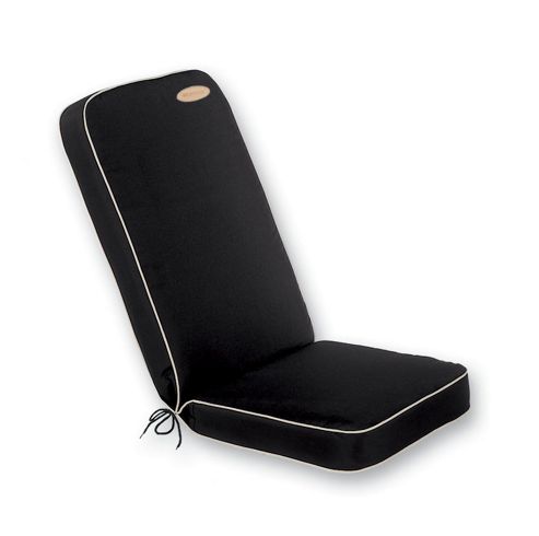 Image of Glencrest Seatex Bespoke Seat Pad With Back Cushion - Black