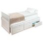 Amani Single Captain Bed with Guest Bed and Drawers - White
