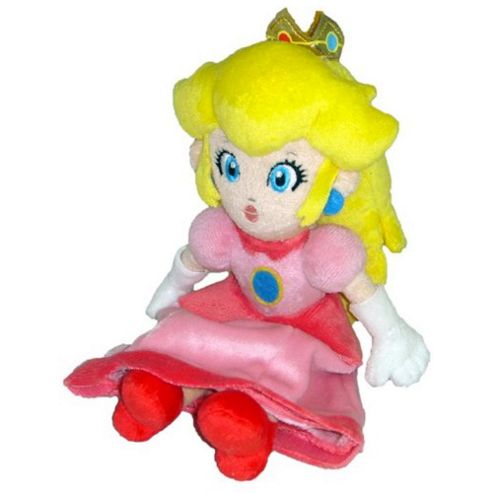 Image of Official Nintendo Mario Plush Series Stuffed Toy - 8" Princess Peach