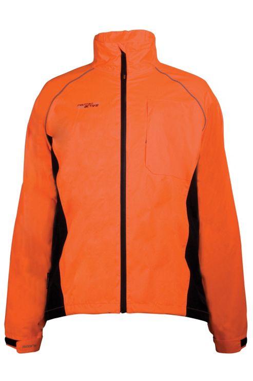 Image of Mens Adrenaline Iso-viz Cycling Running High Visibility Jacket Coat - Orange