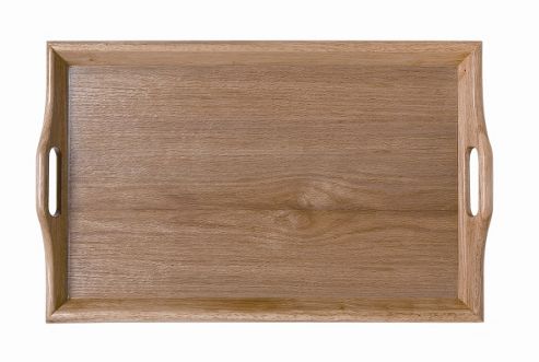 Image of G.e.t Hardwood Room Service Tray In Natural - 35.6cm W X 45.7cm D