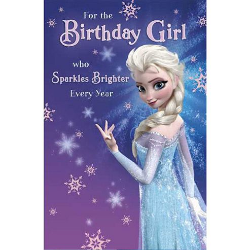 Image of Disney Frozen Birthday Card