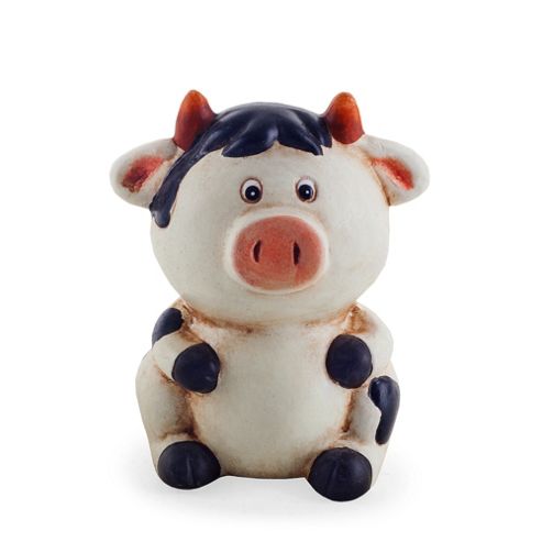 Image of Terracotta Sitting Cow Money Box