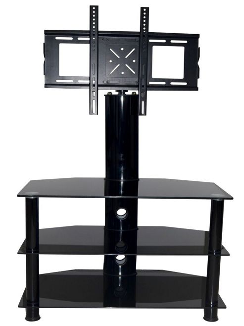 Image of Mmt Cb32 Black Swivel Cantilever Tv Stand