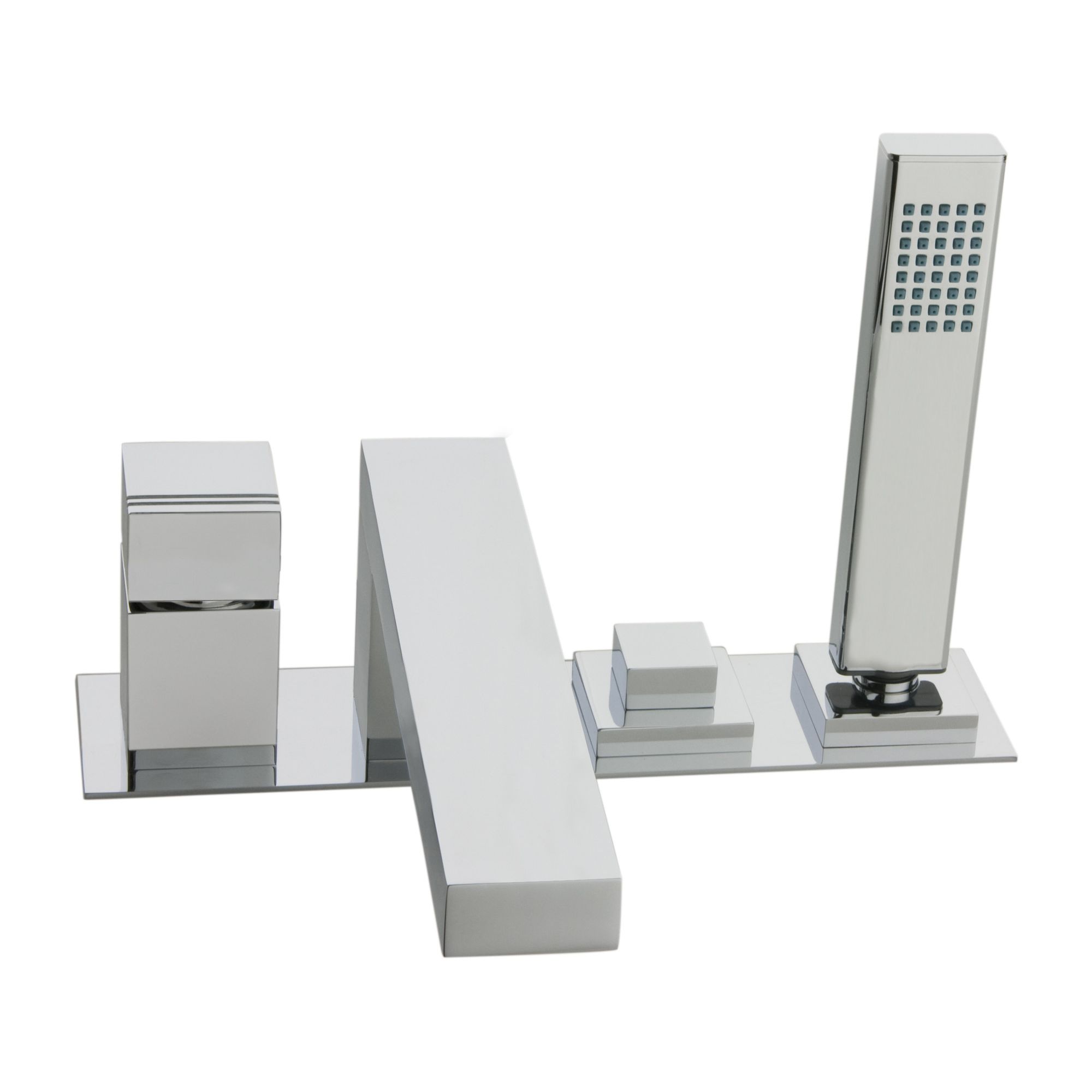 Ramon Soler Kuatro Bath Mixer with Spout Divertor and Pull Out Hand Shower at Tesco Direct
